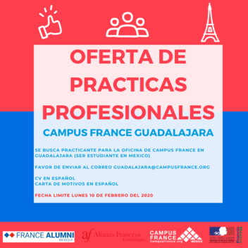 Sé parte del Equipo Campus France Guadalajara