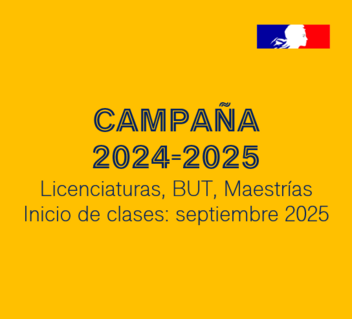campaña 2024 2025 Estudiar en Francia