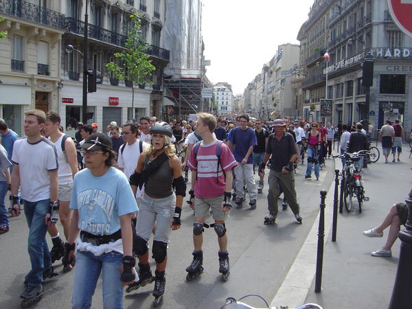 Paseo en patines en París